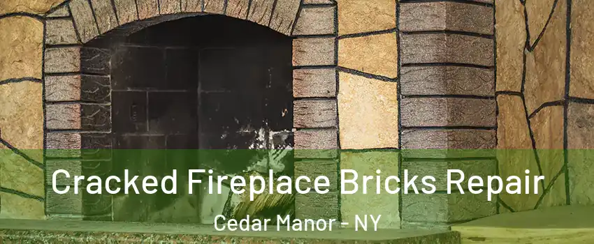 Cracked Fireplace Bricks Repair Cedar Manor - NY